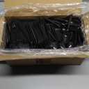 1000 Pcs Black Plastic Utensils Set - 500 Forks And 500 Teaspoons, Plastic Forks And Spoons Set - Bulk Black Cutlery Set