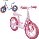 iSporter 10inch or 12inch Kids Balance Bike for Toddler 2 Year Old, Boys Girls Ages 2-5, Gift Push Bikes, No Pedal Training Bicycle, with Footrest, Puncture-proof Tyres, and Height Adjustable