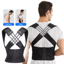 Posture Corrector  For Women And Men, Adjustable Shoulder Straightener, Full Back Support, Size L