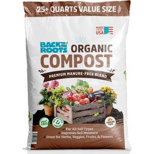 Back to the Roots 25.7qt (1 Cubic ft) Organic Premium Compost (EXP 03/26/26)