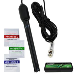 pH Electrode Probe with BNC Connector, 300cm Cable, 0-14 pH Range pH Probe for Water, Long Body Replacement Electrode Sensor for pH Meter, Controller, Water Testing Tool