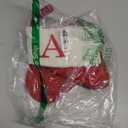 Christmas Stockings with Initials,20 Inches Large Knit Embroidered Letter Red White Christmas Stocking,Monogram Christmas Stocking for Famliy Holiday and Xmas Tree Fireplace (Letter A)