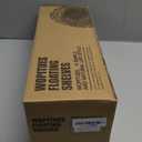 WOPITUES Wood Floating Shelves Set of 6, Shelves for Wall Decor, Farmhouse Shelf for Bedroom, Bathroom Storage Shelves, Book Shelves for Living Room - Rustic Brown (16.5 Inch)