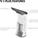 Krcher WV 1 Electric Window Vacuum Squeegee 10" - Perfect for Showers, Mirrors, Glass, and Countertops - Electric Squeegee