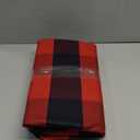 Mudder Buffalo Plaid Rug 3 x 5 Ft Black and Red Checkered Door Mat, Outdoor Front Porch Check Doormat Washable Woven Christmas Decor for Outdoor, Indoor, Kitchen, Farmhouse, Entryway