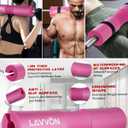 7Pcs-Barbell Pad Set for Hip Thrust - Squat Pad, Bench Press Workout Foam Weight Lifting Bar Cushion,Gym Accessories for Women with Bar Bad,with Gym Ankle Straps,Hip Resistance Bands,Lifting Strap