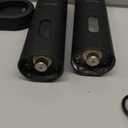 LARS NYSM Electric Salt and Pepper Grinder Set, USB Rechargeable, Automatic Salt and Pepper Mills, Spice Shakers Refillable with LED Light, Adjustable Coarseness, Ceramic Grinder (Carbon Black)