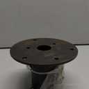 2" Base Flange,Chain Link Fence Pole Floor Flange, Heavy Solid Fence Post Concrete Mount for Holding The Fence/Mailbox/Flag Round Posts, Bolts/Side Screws are Included (2 Inch)