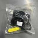 1 Pair Replacement Wheels 360 Swivel Suitcase Casters for Luggage Black (W293)