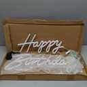 23" Happy Birthday Neon Sign Large - Happy Birthday Sign 12V - Happy Birthday Light Up Sign with Dimmable Switch - 2PCS Happy Birthday LED Sign for Backdrop, Party, Celebration, Decoration