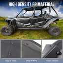 Front & Rear Wider Fender Flares Compatible with 2019-2024 Honda Talon 1000R/ 1000X/ 1000X-4 XXL Accessories Extended Mud Flaps Mud Guards Extension Replacement for 0SF70-HL6-A01
