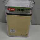 OXO Steel POP Container Big Medium Square - 4.4 Qt for Flour, Sugar and More, Grey