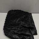 Pro Goleem Baby Soft Minky Dot Blanket with Satin Backing Baby Gifts for Boys and Girls (Black, 30 x 40)