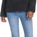 Tommy Hilfiger Women's 1/4 Zip Mockneck Sherpa Soft Pullover (X-Large)