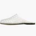 Molozoey Clear Jelly Shoes for Women Slip on Jelly Mesh Slides Comfortable Closed Toe Flats Sandals Summer Beach Slippers 8.5