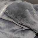 UGG Euphoria Faux Fur Throw Blanket, Oversized Soft Throw for Couch or Bed, Luxury Room Decor, Giftable Fuzzy Blankets, Machine Washable, 50-inch x 70-inch, Chambray Blue Grey