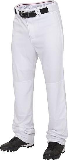 Rawlings PRO 150 Series Game Baseball Pant, Adult, Solid Color, Full Length, Unhemmed, M
