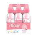 Dr. Brown's Natural Flow Anti-Colic Baby Bottles - Pink - 8oz - 6pk (6 Count (Pack of 1))