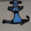 rabbitgoo Dog Harness No Pull with 2 Leash Clips, Adjustable Soft Padded, Reflective Oxford No Choke Pet Vest with Easy Control Handle for Medium Sized Dogs, Blue, Medium