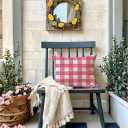 Fall Decorative Throw Pillow Covers,Autumn Pumpkin and Buffalo Check Plaid Design 18x18 Inch Cushion Cases 2Pack Happy Fall Harvest Farmhouse Home Pillowcases for Autumn Thanksgiving (Pink, 18" x 18")