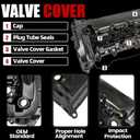 MITZONE Valve Cover Compatible with Mazda 3 2014-2018 Mazda 6 2014-2020 CX5 2014-2017 CX-30 2020 2.5L L4 L4 Naturally Aspirated Replace PY0110210A