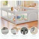 Besuhot Baby Playpen Baby Playard, Play Pen for Babies and Toddlers with Gate, 50x50 Fence, Sturdy Safety Playpen, Indoor & Outdoor Kids Activity Center