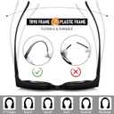 HAOLOTA Polarized Fit Over Glasses Sunglasses for Women Men Trendy Square Wrap Around Shades UV Protection (L Size 01 Black/Grey)