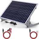 SUNER POWER 12V 30W Solar Battery Charger Maintainer, Built-in UltraSmart MPPT Controller, Adjustable Mount Bracket, Waterproof 30 Watt Solar Panel Kit for 12 Volt SLA Deey Cycle AGM Lifepo4 Battery