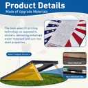 Portable Cornhole Board Set 2x1.3ft | 24"x16": Cornhole Set Outdoor Backyard Corn Hole Toss Game for Party Beach | 2 Foldable Wooden Corn Hole Boards, 8 Bean Bags, 1 Carrying Bag (American Flag)