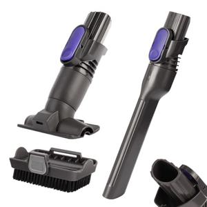 Vacuum Crevice Tool Brush Replacement Parts Compatible with Shark Pet Cordless Stick IX141 IZ162H IZ163H IZ362H IZ562H IZ140 IZ142 UZ145 Removable Two-In-One Tool Brush Attachments for D-Shaped Vacuum