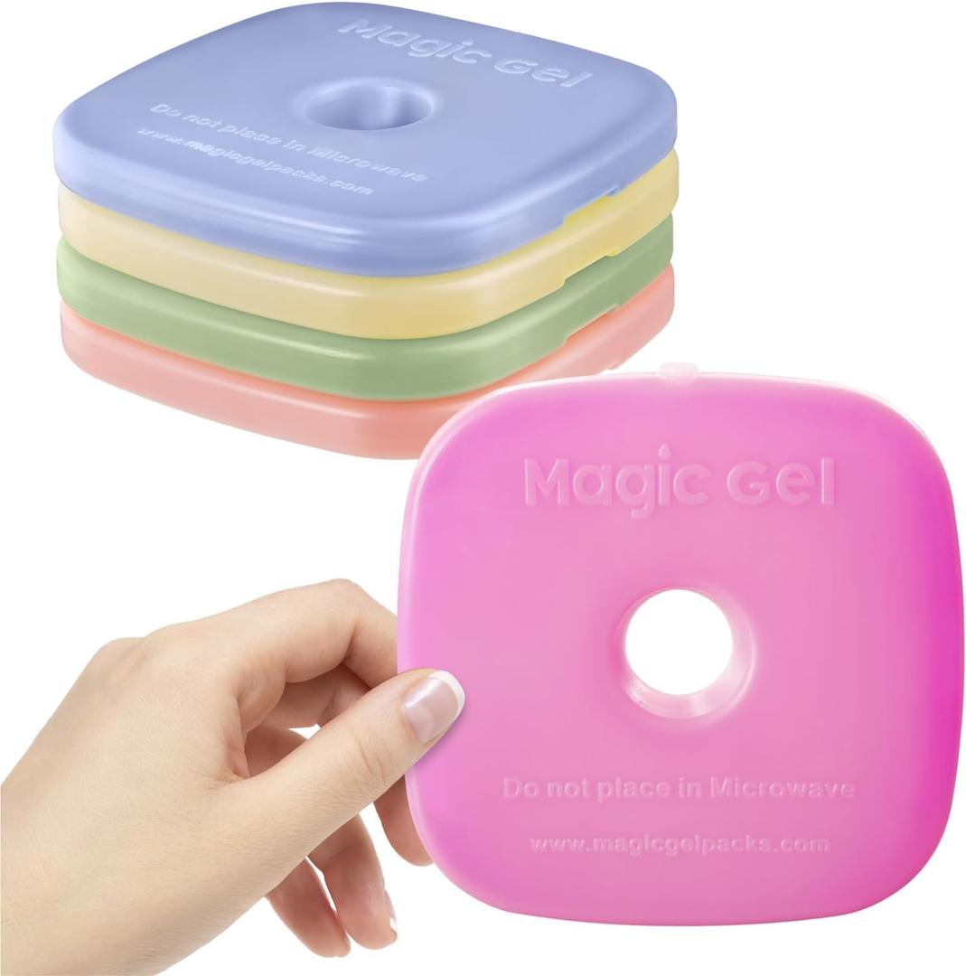 5 x Ice Packs for Lunch Box. Slim fit coolers to keep your Lunch Cool, Fresh and Crisp! (Slim Fit)