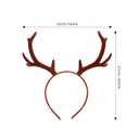 Beaupretty Christmas Reindeer Antlers Headband Antler Headband Deer s Christmas for Halloween Cosplay Party, Brown