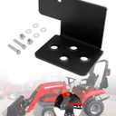 Tractor Step, Compatible with Massey Ferguson GC 17xx Sub Compact, w/Front End Loader Coated Steel, Left Side Bolt-on Tractor Driver Step, Max Capacity 330lbs, LH Compact Tractor Accessories