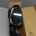 Dasbecan Driver Side Door Mirror DIY Paintable Compatible with 2019-2022 KIA Forte Left Side Mirror With Manual Folding Power Adjustment Replaces# 87610M7000 KI1320226 (3Pins)