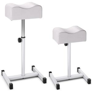 RELAX4LIFE Foot Rest for Pedicure and Manicure, Height Adjustable, Pedicure Support Chair, Beauty Salon, Tattoo and SPA (White)