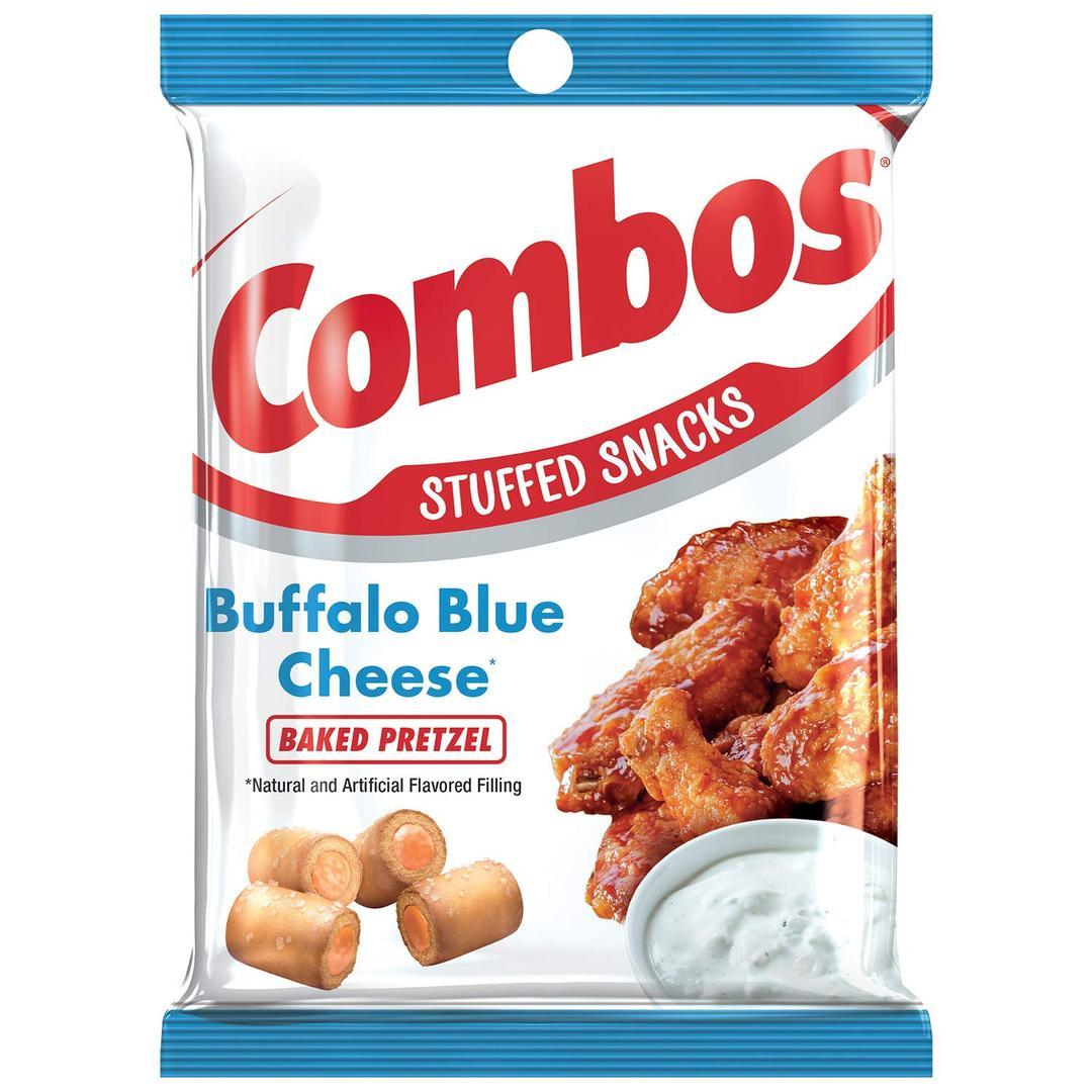 COMBOS Buffalo Blue Cheese Pretzel Baked Snacks 6.3-Ounce Bag
, Best By 05/2026