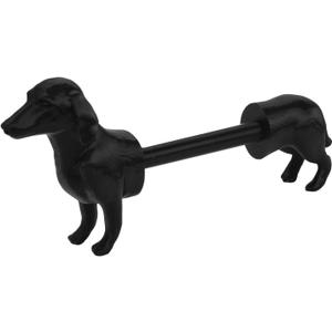 Dachshund Dog Paper Towel Holder, 3D Printing Black Dog Tissue Towel Display Funny Freestanding Animal Paper Roll Holder Hilarious Tissue Paper Roll Storage for Kitchen Countertop Home Decor