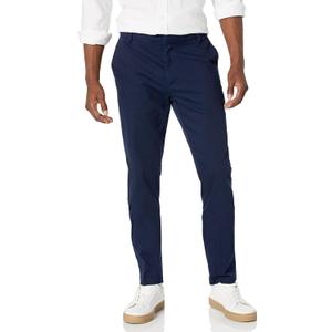 Amazon Essentials Men's Slim-Fit Wrinkle-Resistant Flat-Front Stretch Chino Pant (35W x 30L, Navy)