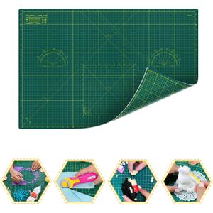 Shiny Merry Self Healing Cutting Mat A1 24"x36" – Double Sided 5-Ply Craft Mat for Sewing, Quilting, Fabric, Scrapbooking – Green/ Green