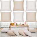 Berlune 6 Pcs Velvet Throw Pillow Covers 18 x 18 Decorative Cushion Cases Soft Pillowcase for Picnic Coquette Party Accessories Bedroom Living Room Decor, No Inserts (Morandi Color)