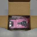 WORKPRO 25FT Pink Tape Measure, 1/8 Fractions Easy Read Measuring Tape, Retractable Nylon Coating Measurement Tape Accuracy 1/32, Magnetic Hook, Belt Clip, Rubber Protective Casing - Pink Ribbon (7.6 m)