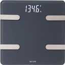 Taylor Bluetooth Smart Body Composition Scale for Body Weight, Body Fat, Water, Muscle and Bone Mass, Weight Tracking, and BMI with Smartphone App, 400 lbs - Charcoal (5297054)