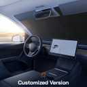 Pigenius Windshield Sunshade for Mini Countryman (R60) & Paceman (R61) 2011-2016, Reversible Silver/Black