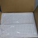 Proarea Stackable Plastic Storage Basket Closet Organizer Bin Foldable Clothes Organizer Storage Drawer Shelf Container for Living Room Bathroom Kitchen Office Laundry Room (4 Pack 4 L, White)