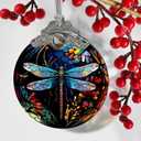 4 x Dragonfly Christmas Ornament - Hanging Tree Decoration - Suncatcher - Gifts for Dragonfly Lovers - Home Decor