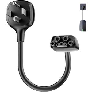 NEMA 14-30 Adapter Only for Tesla Mobile Charger Gen 2 and 3, Fast Charging 240/250V 14-30 Outlet Connector for Tesla Portable Charger Adapter Up to 24Amp (15 inch