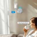 PlusAcc Wall Mount for Pop - Sturdy Clear Stand Shelf for Pop & Dot 5 & Homepod Mini, Space Saving Wall Holder Bracket, Built-in Cable Management