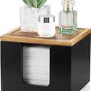 Disposable Face Towel Holder Box - Wood Facial Container Compatible with Clean XL - Towel Storage Makeup Organizer for Vanity, Bathroom Organization (Excluding Facial Towels)