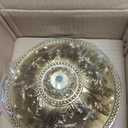 7.87'' Brass Canopy for Chandelier Pendant Light, Gold Rustic Mounting Plate Kit for Hanging Ceiling Lights