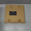 Juvale 12" Round Decorative Serving Tray Coffee Table Ottoman Tray, Black Marble